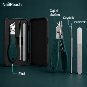 NailReach - Zestaw do Precyzyjnej Pielęgnacji Paznokci 3w1